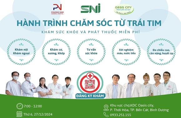 MIỄN PHÍ KHÁM BỆNH VÀ PHÁT THUỐC CHO CƯ DÂN OASIS CITY