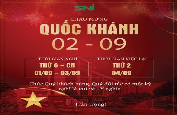 CHÀO MỪNG LỄ QUỐC KHÁNH 2 - 9
